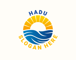 Horticulture - Sustainability Wave Sunset logo design