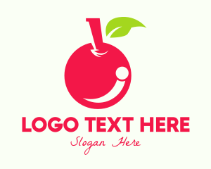 Farmers Market - Sweet Red Cherry logo design