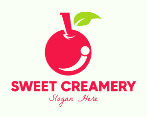 Sweet Red Cherry logo design