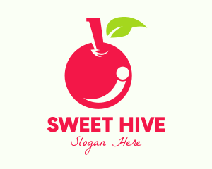 Sweet Red Cherry logo design