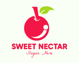 Sweet Red Cherry logo design