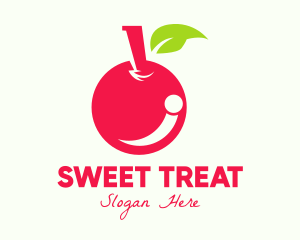 Sweet Red Cherry logo design