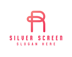 Hobby - Pink Loop Letter R logo design