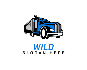 Enterprise - Blue Delivery Truck logo design