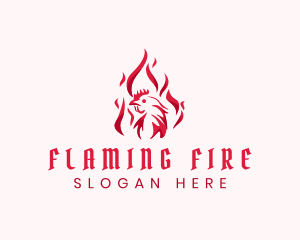 Flaming - Flaming Spicy Chicken logo design