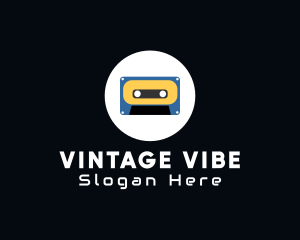 Retro Casette Tape logo design