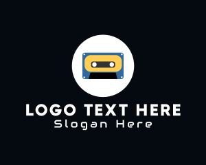 Vintage Shop - Retro Casette Tape logo design