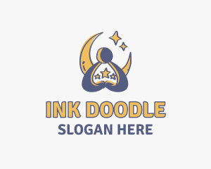 Doodle Dream Human Star logo design