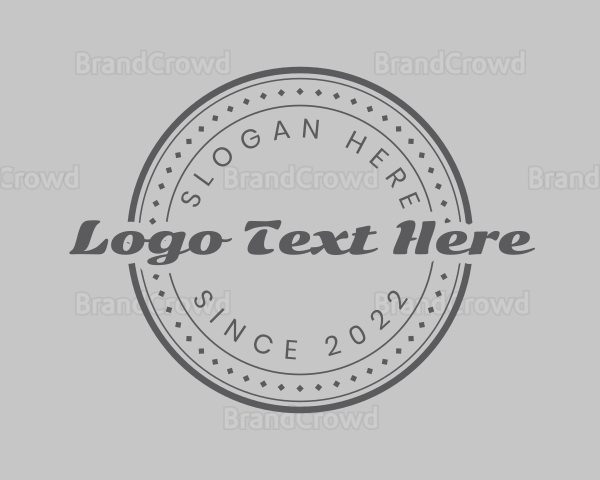 Casual Hipster Barber Logo