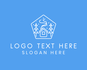 Lodging - Winter Snow Home logo design