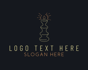Lighting - Wax Candle Decoration logo design