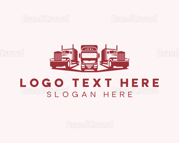 Logistics Fleet Truck Logo