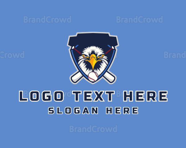 Eagle Baseball Shield Logo