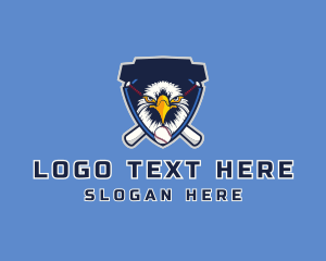 Wild - Eagle Baseball Shield logo design