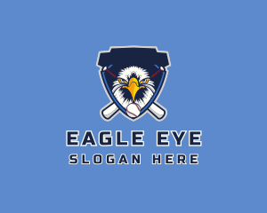 Eagle Baseball Shield logo design