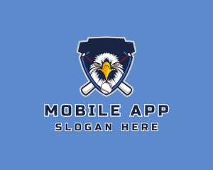 Fierce - Eagle Baseball Shield logo design