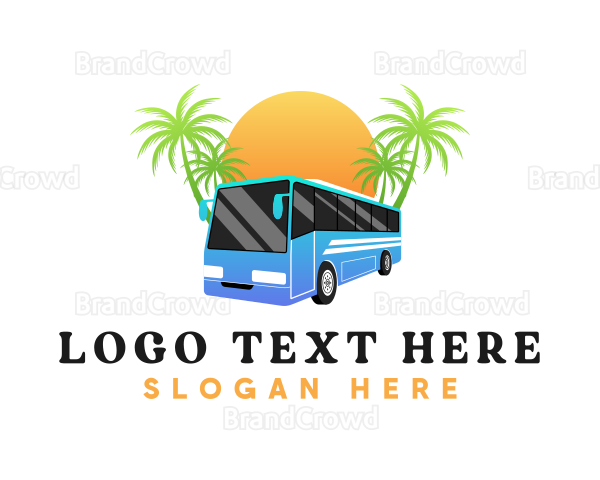 Summer Bus Transportation Logo