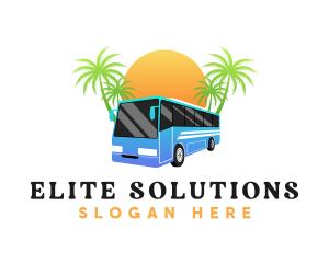 Vacation - Summer Bus Transportation logo design