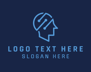 Head - Human Tech Mind logo design