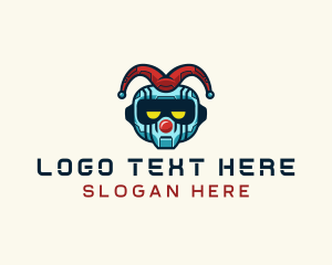 Clown - Robot Jester Gaming logo design