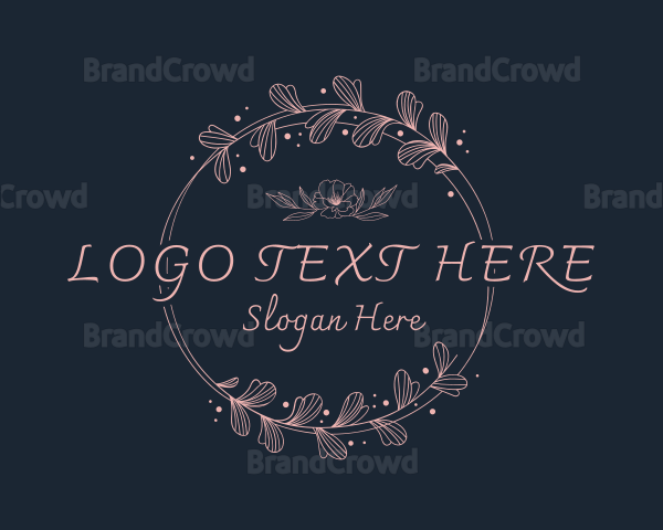 Floral Hairdresser Beauty Logo