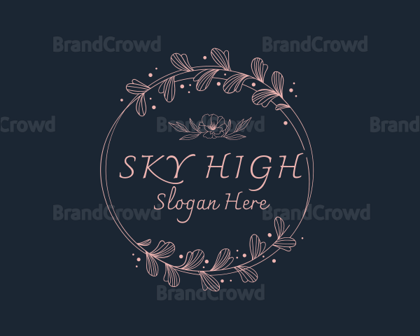 Floral Hairdresser Beauty Logo