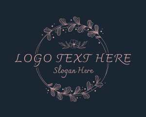 Vlogger - Floral Hairdresser Beauty logo design
