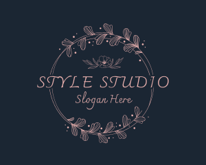 Floral Hairdresser Beauty logo design