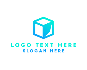 Big Data - Data Tech Cube logo design