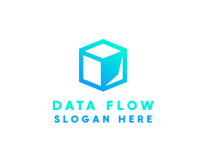 Data Tech Cube logo design