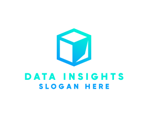 Data Tech Cube logo design