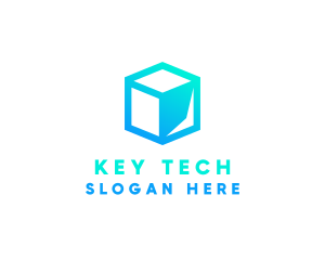 Data Tech Cube logo design