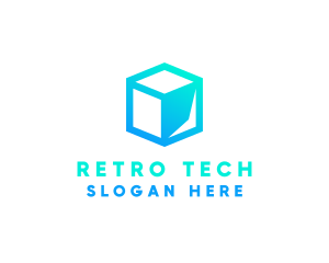 Data Tech Cube logo design