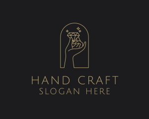 Hand - Diamond Hand Accessory logo design