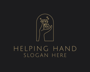 Hand - Diamond Hand Accessory logo design