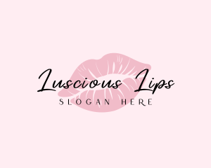 Lips - Feminine Lips Kiss logo design