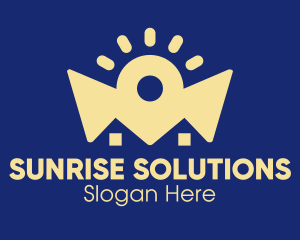 Sunrise House Roofing logo design