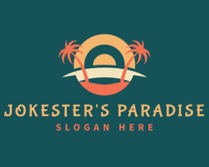 Tropical Summer Beach logo design