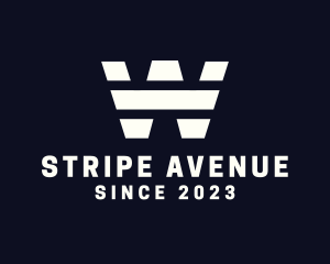 Striped - Simple Striped Company logo design