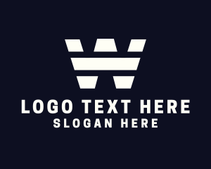 Simple Striped Company Logo