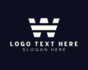 Business - Simple Striped Company logo design