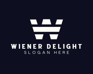 Simple Striped Company logo design