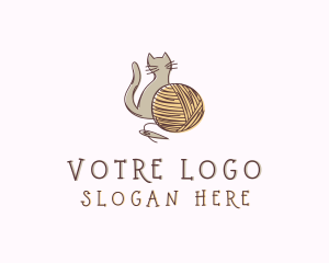 Sewing Cat Yarn Logo