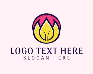 Decorative - Lotus Flower Leaf logo design