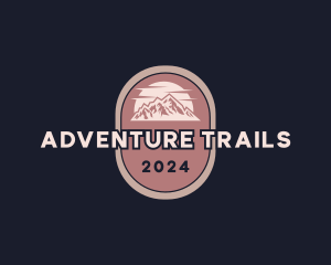 Mountain Sunset Adventure logo design