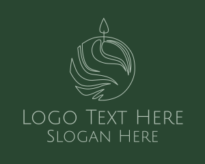 Candle Wax Ball  Logo