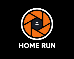 Home Camera Shutter logo design