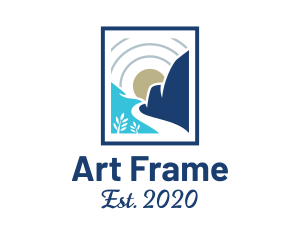Frame - Abstract Valley Frame logo design