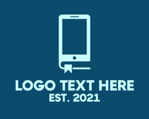 Smartphone - Mobile Book Tech logo design