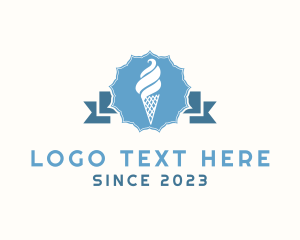 Dessert Bar - Dairy Ice Cream Snack logo design